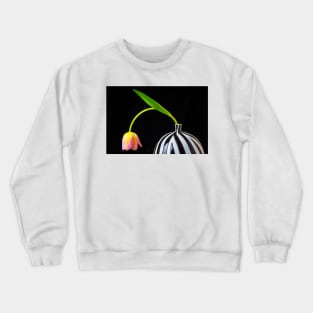 Bent Tulip In Vase Crewneck Sweatshirt